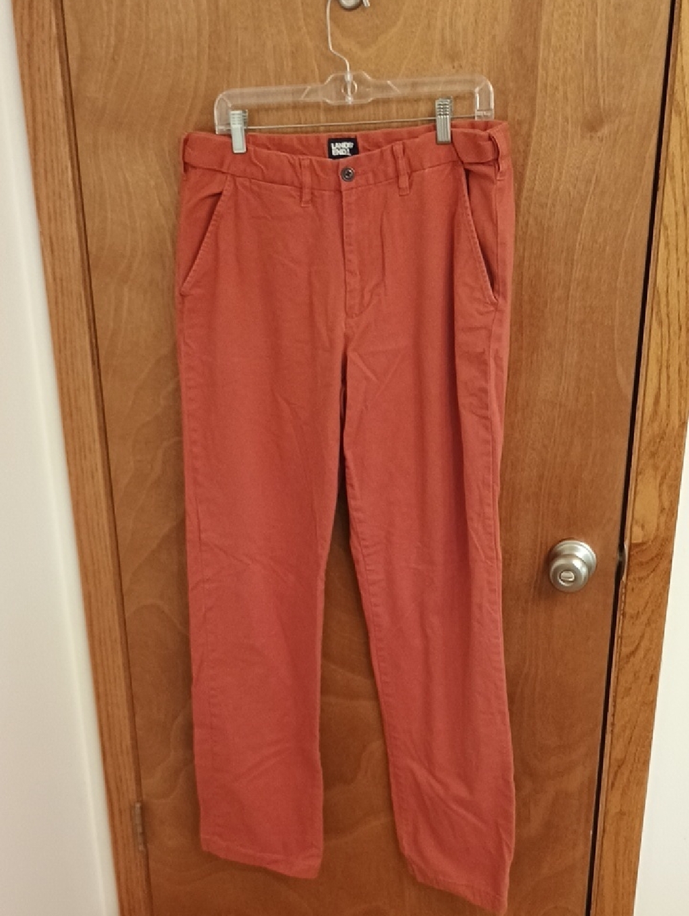 Lands' End Men's Brick-Red Chino Pants